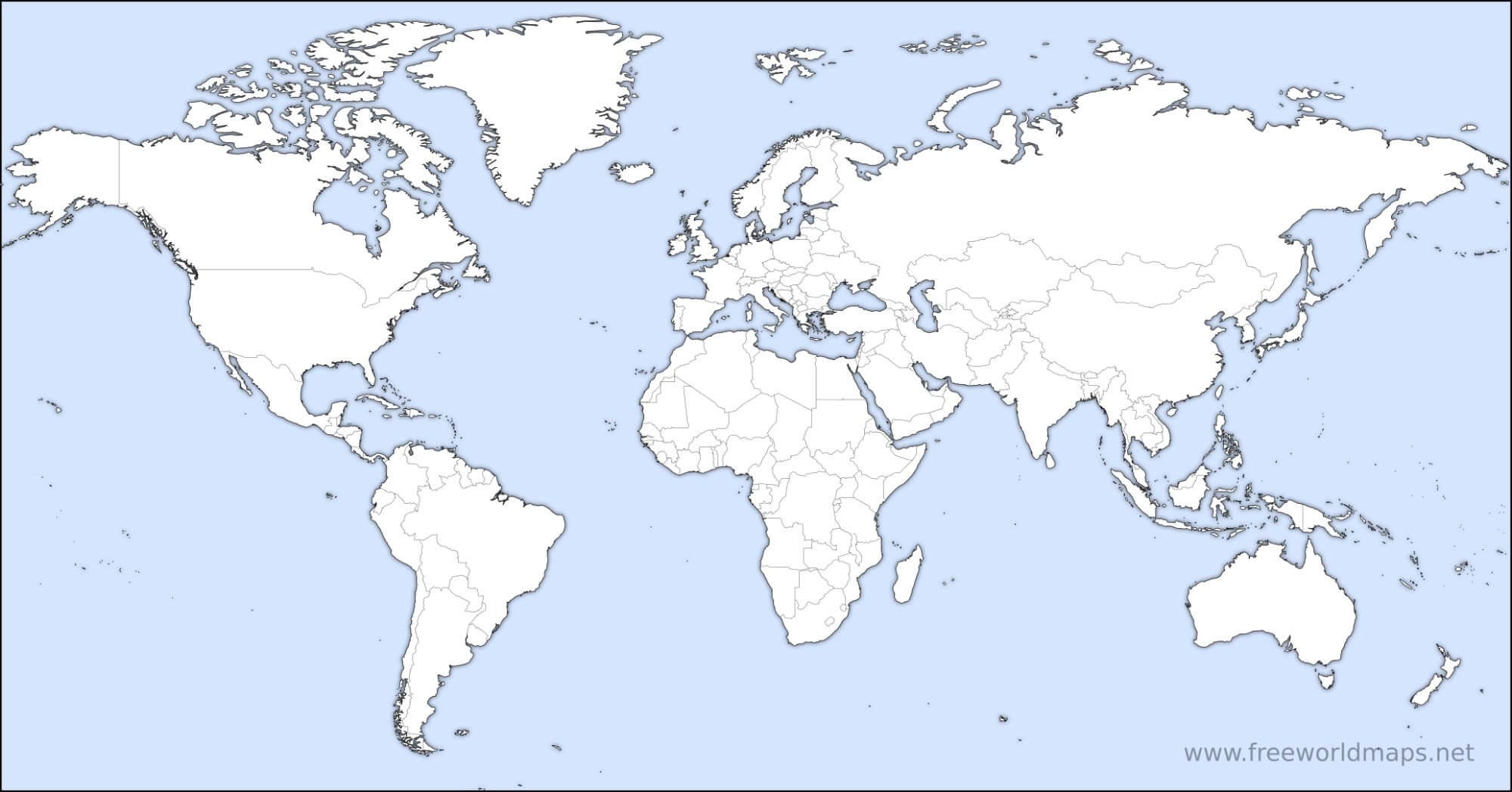 Free Printable World Maps Worksheets Library