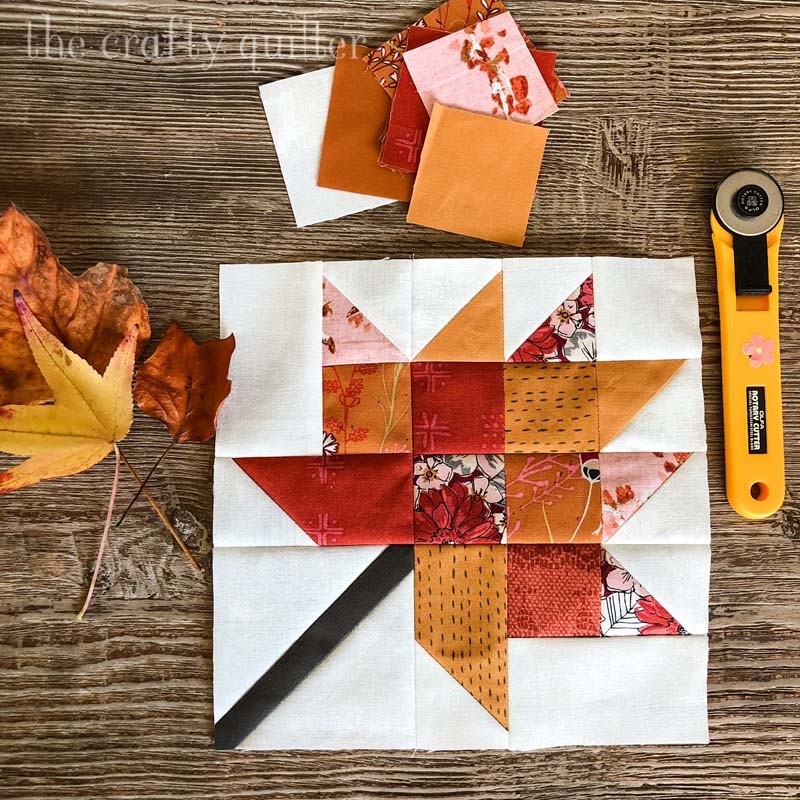 Free Scrappy Leaf Block Pattern The Crafty Quilter