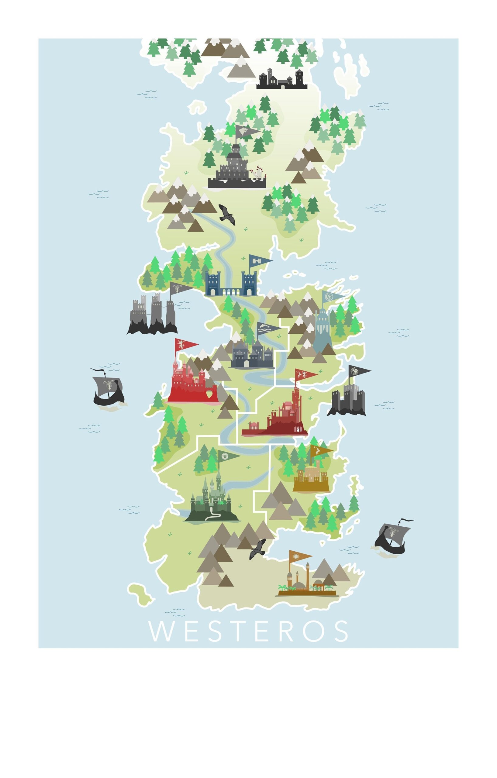Printable Got Map