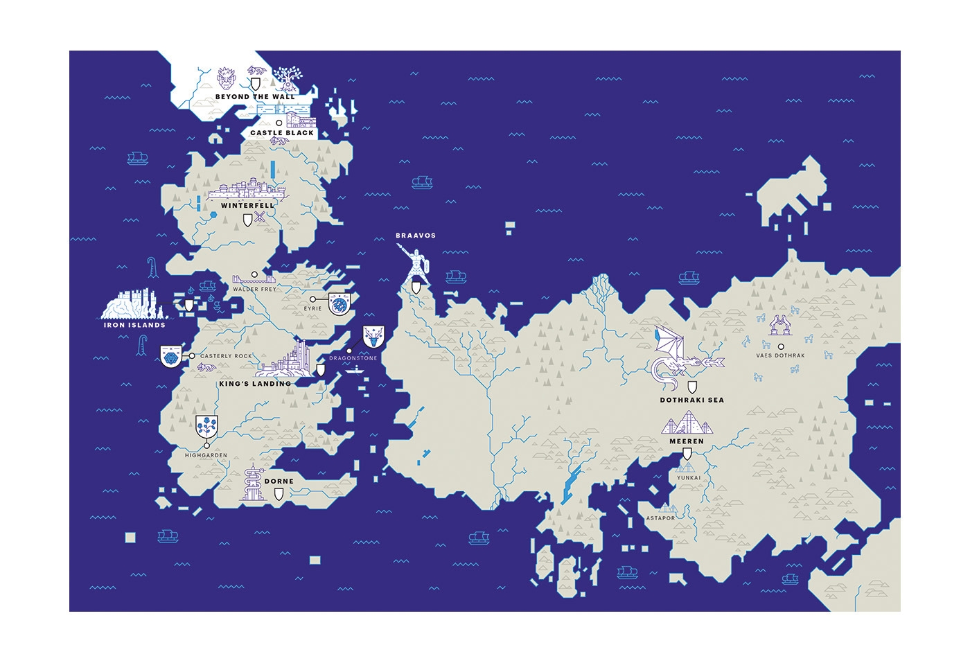 Printable Map Of Game Of Thrones