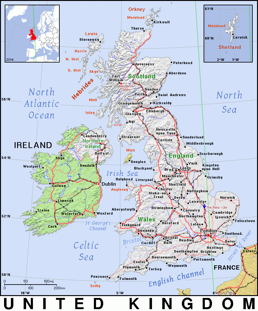 Printable Maps Uk