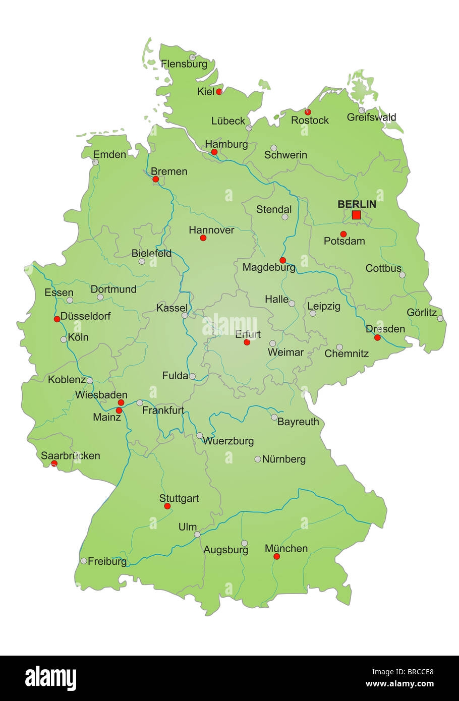 Germany Map City Hi res Stock Photography And Images Alamy