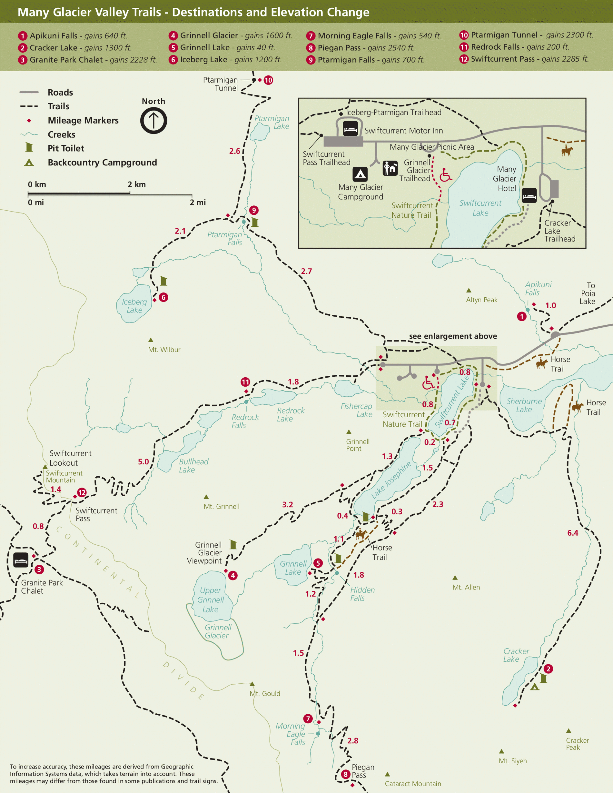 Glacier Maps NPMaps Just Free Maps Period 