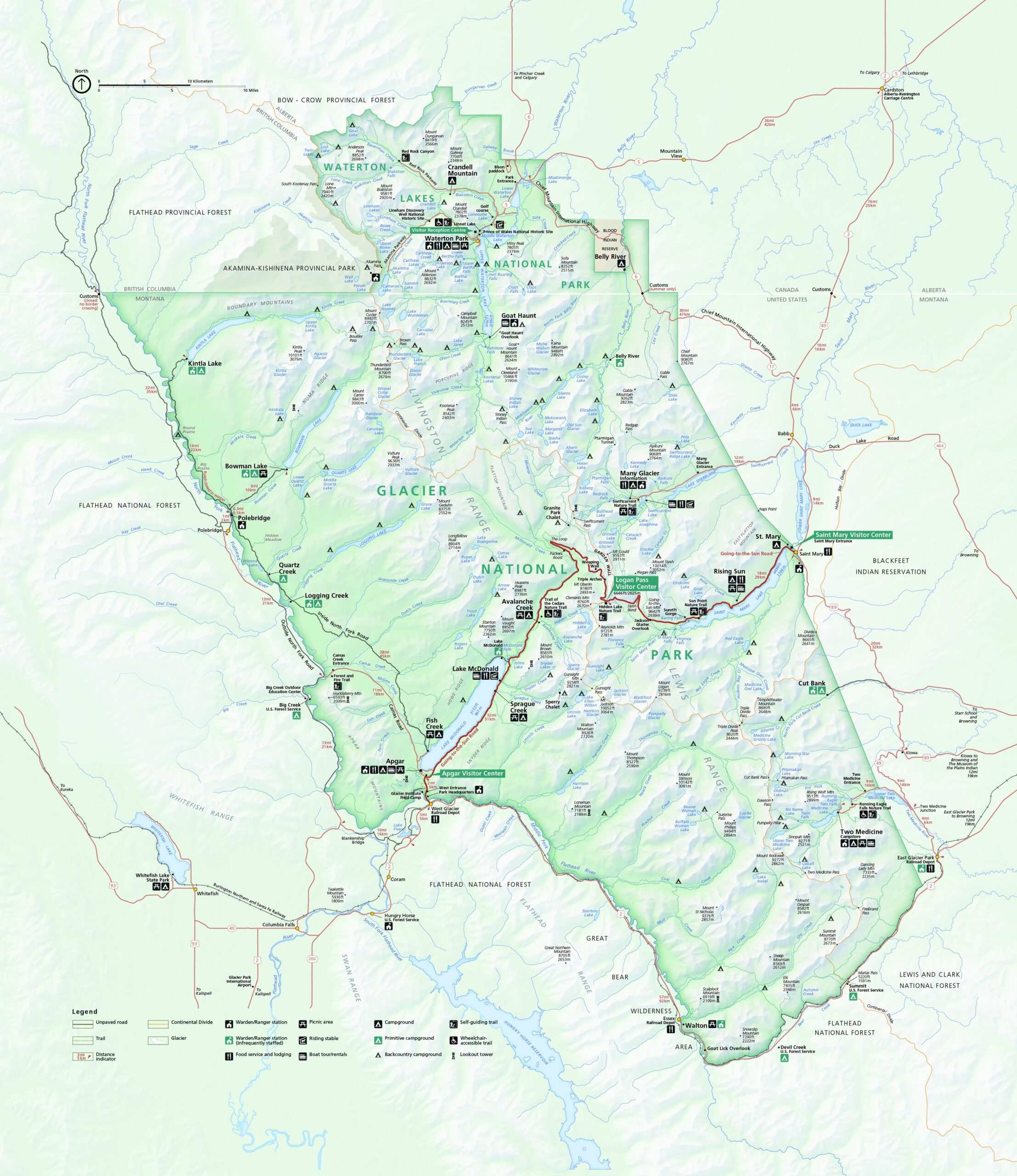 Glacier Maps NPMaps Just Free Maps Period 
