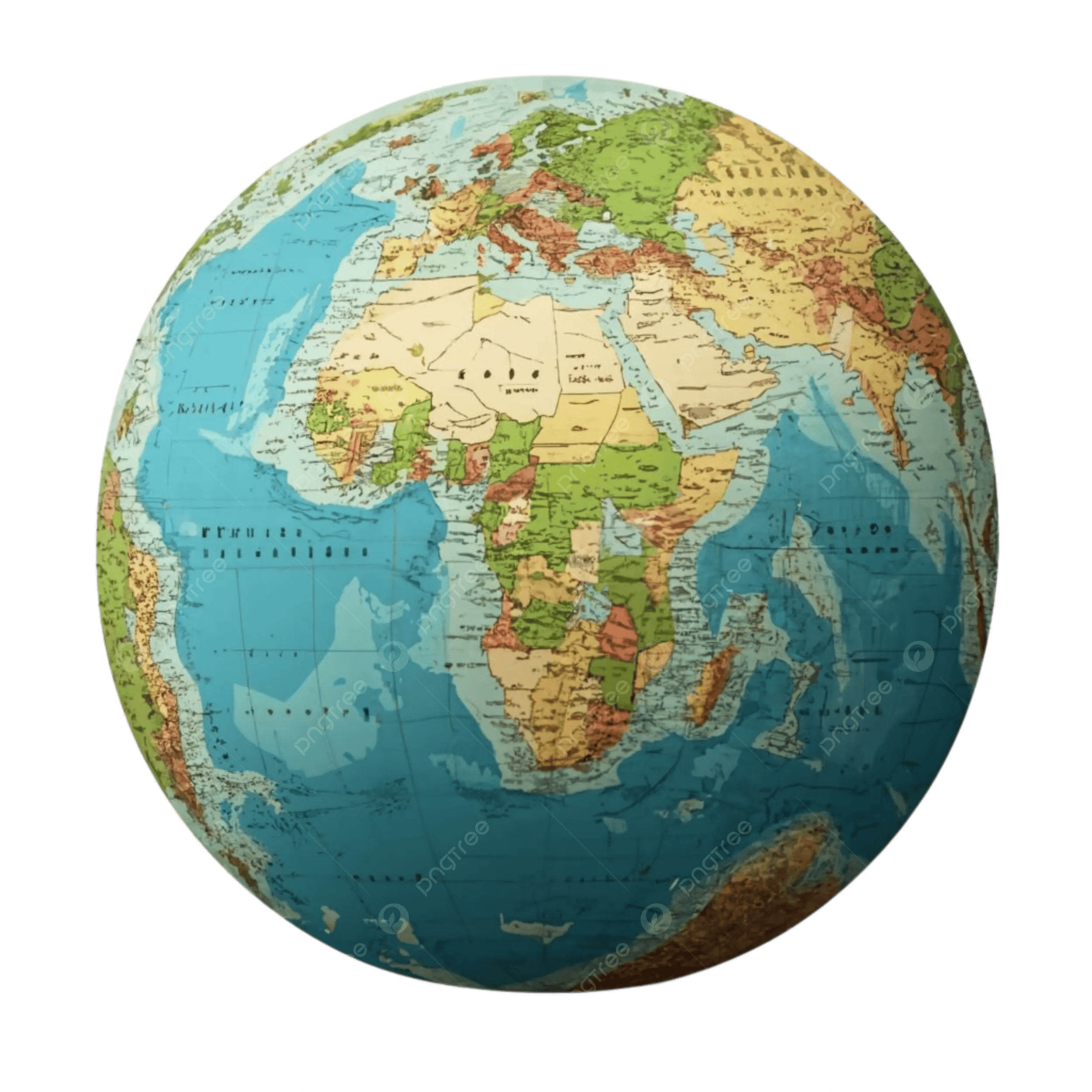 Printable Globe Map