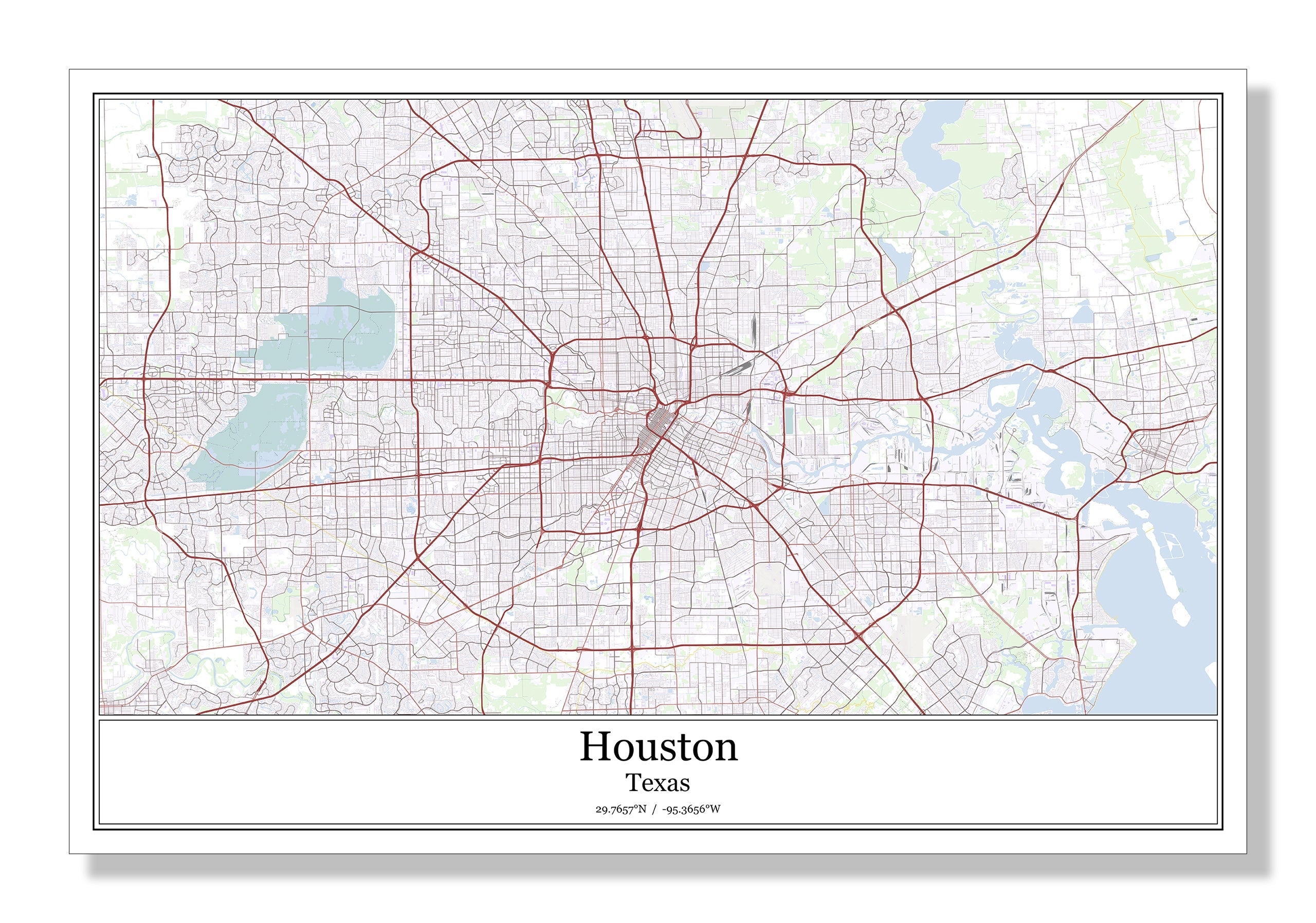 Printable Map Of Houston Tx