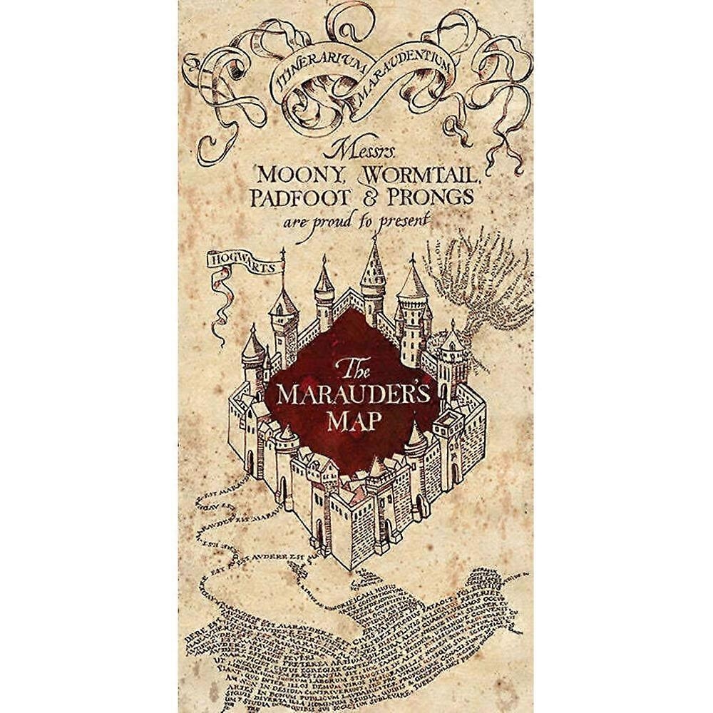 Harry Potter Marauders Map Canvas Print U0026 Visual Artwork