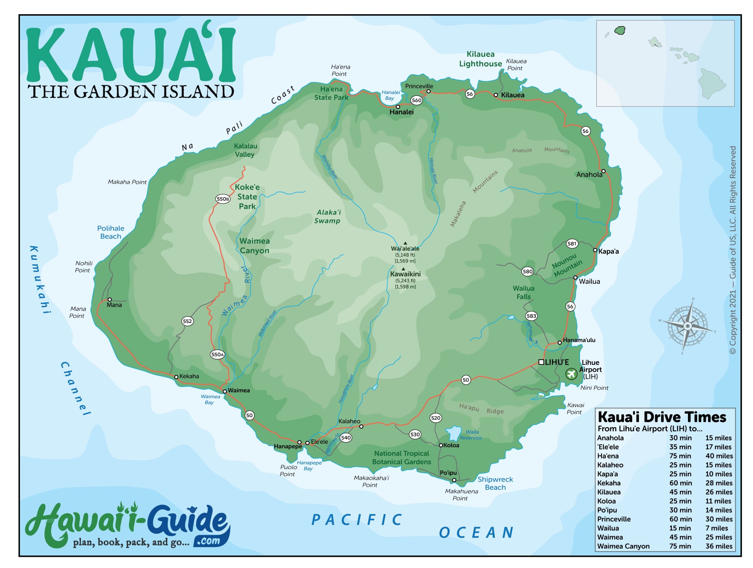 Hawaii Travel Maps Downloadable U0026 Printable Hawaiian Islands Map