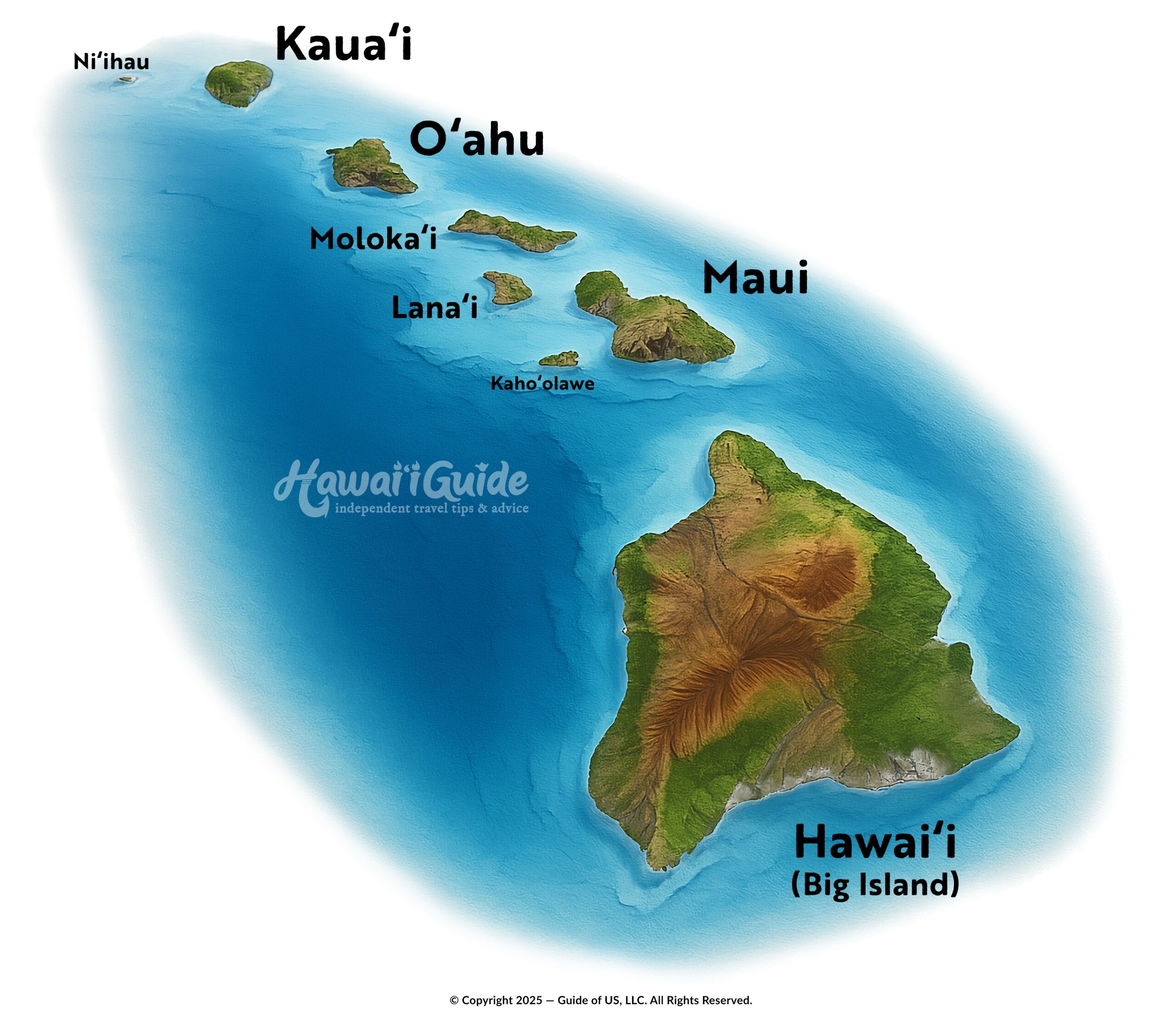 Printable Hawaii Map