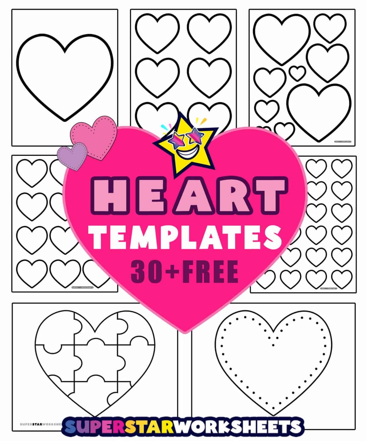 Heart Map Template Free Printable
