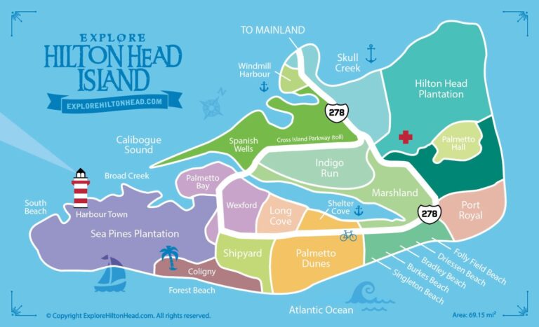 Hilton Head Island Maps Guide To Local Attractions And Hilton