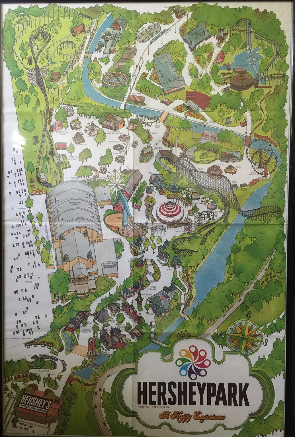 History Of Hersheypark Maps The Amusement Parkives