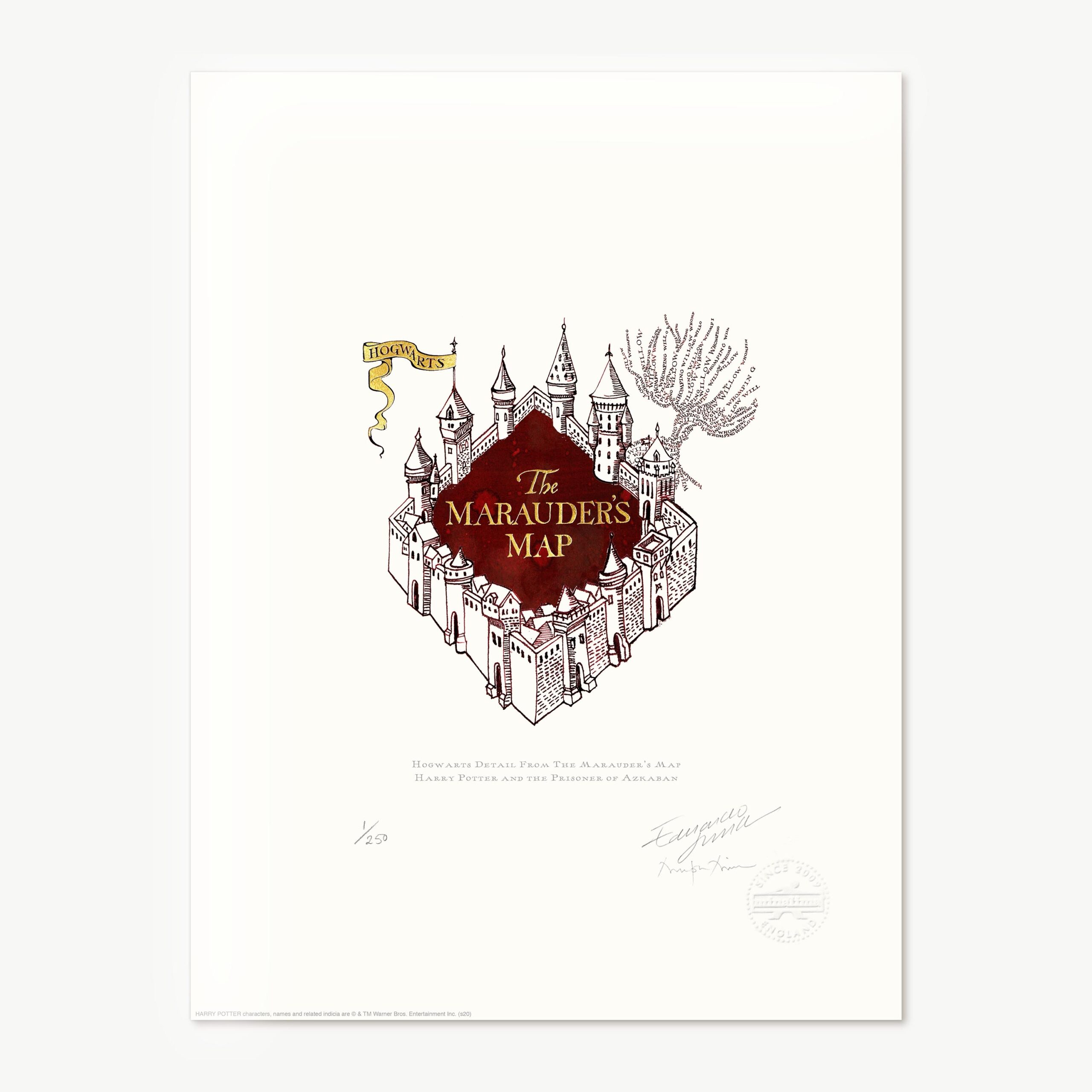Hogwarts Detail From The Marauder s Map MinaLima