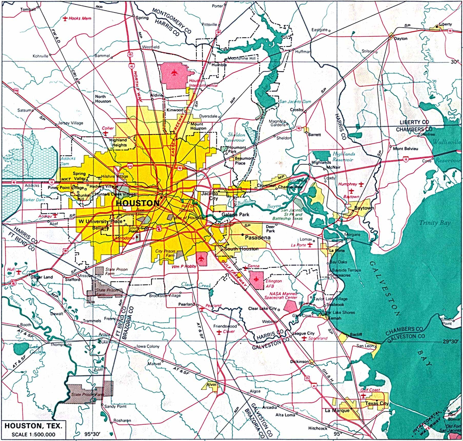Houston Map Map Pictures