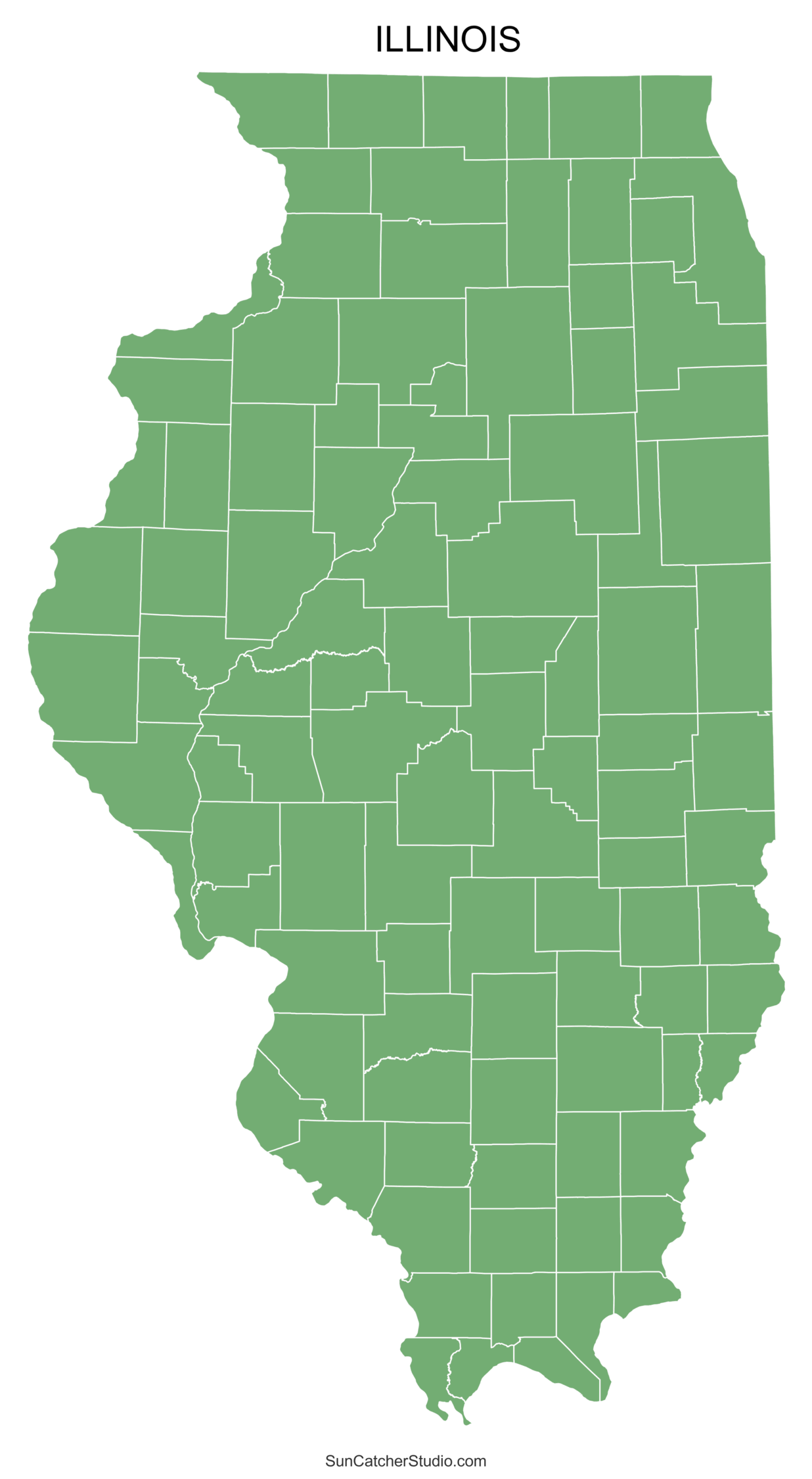 Illinois County Map Printable State Map With County Lines Free Printables Monograms Design Tools Patterns U0026 DIY Projects