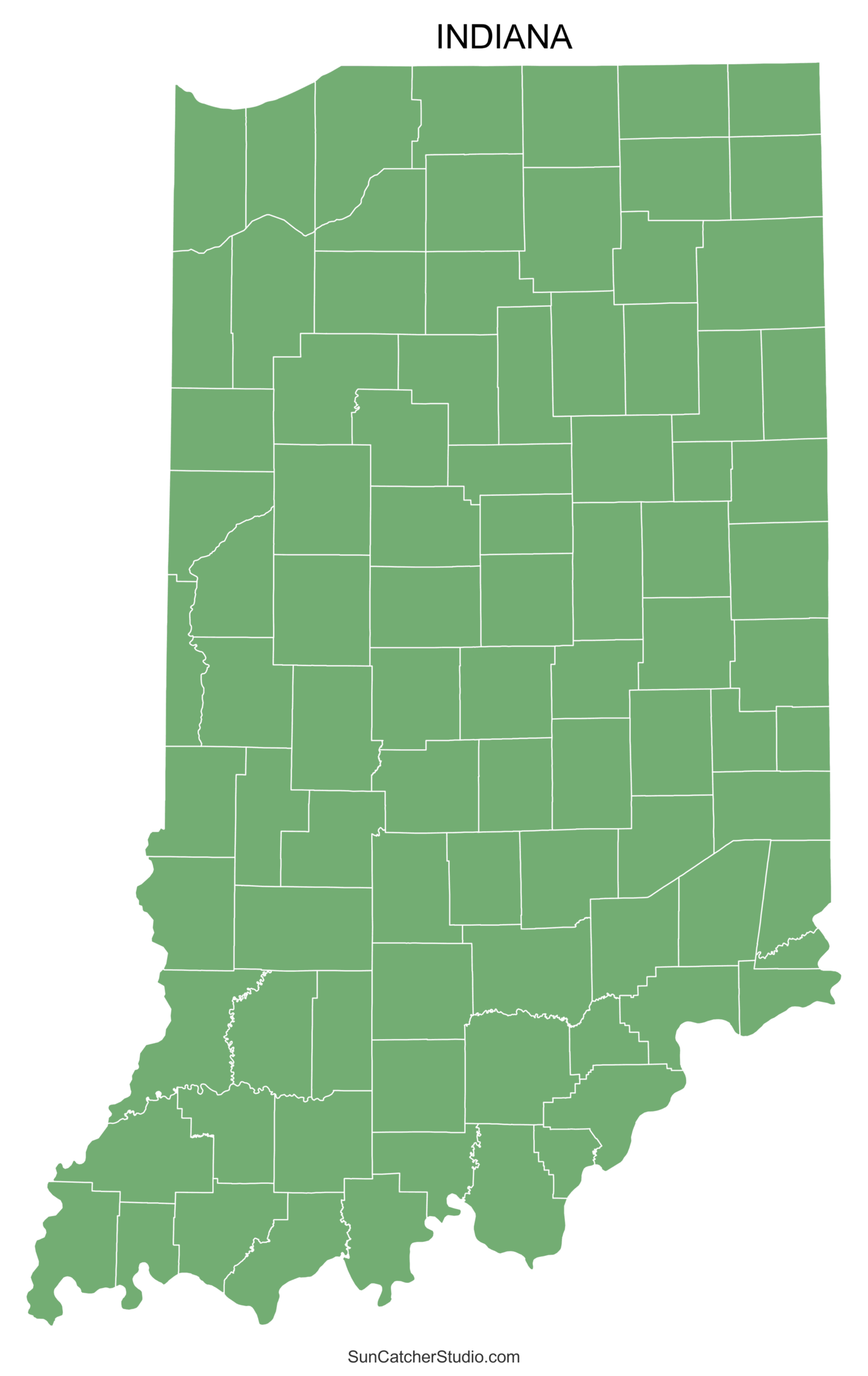 Indiana County Map Printable State Map With County Lines Free Printables Monograms Design Tools Patterns U0026 DIY Projects