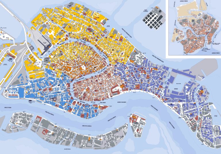 Large Detailed Map Of Venice Venice Italy Europe Mapsland Maps Of The World