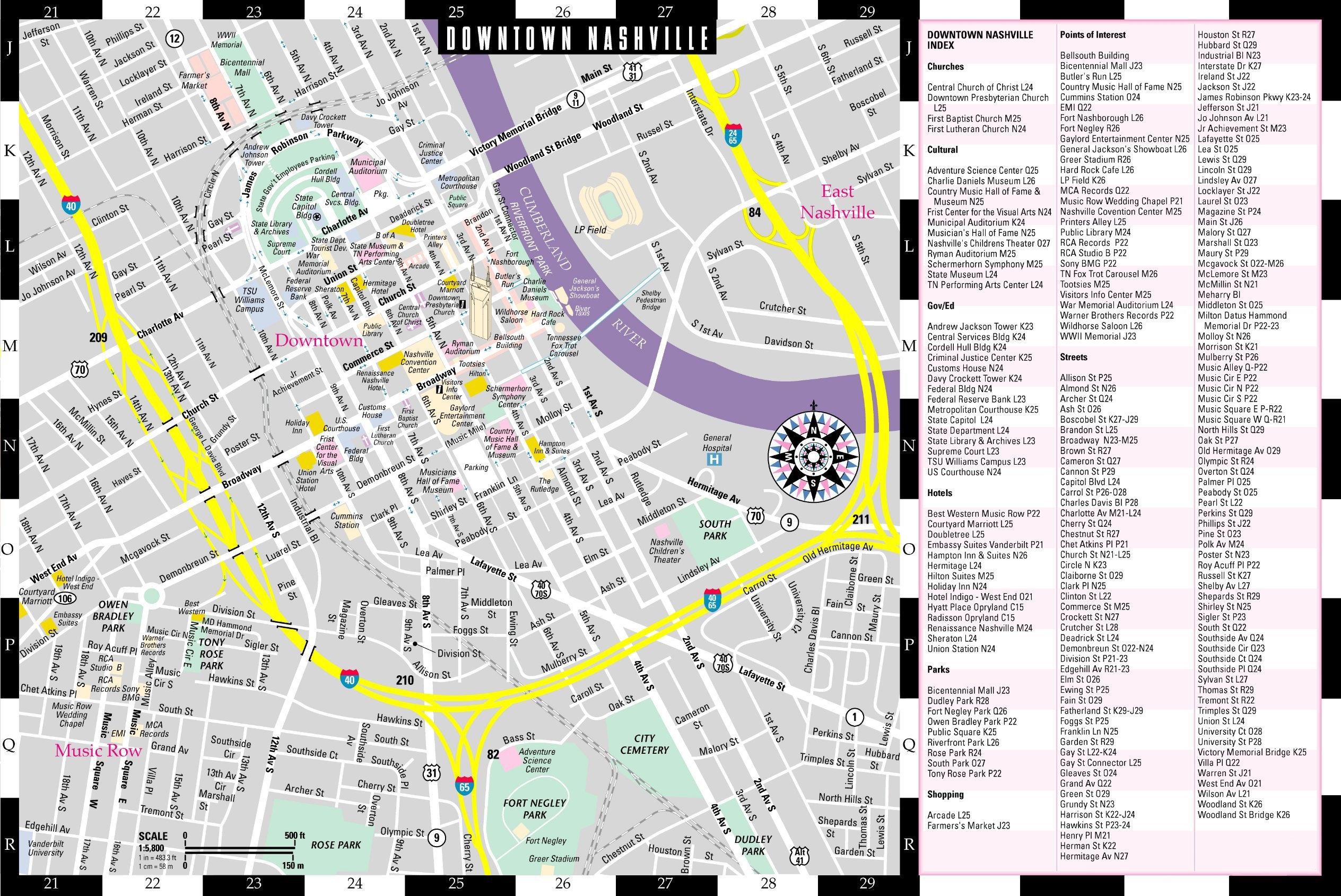 Large Nashville Maps For Free Download And Print High Resolution 