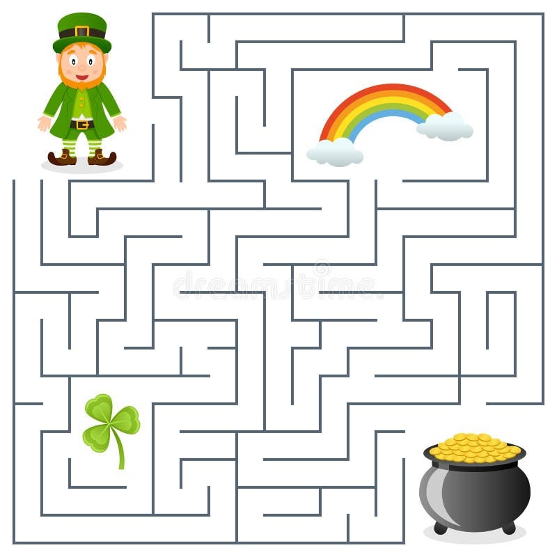 Leprechaun Maze Stock Illustrations 104 Leprechaun Maze Stock 