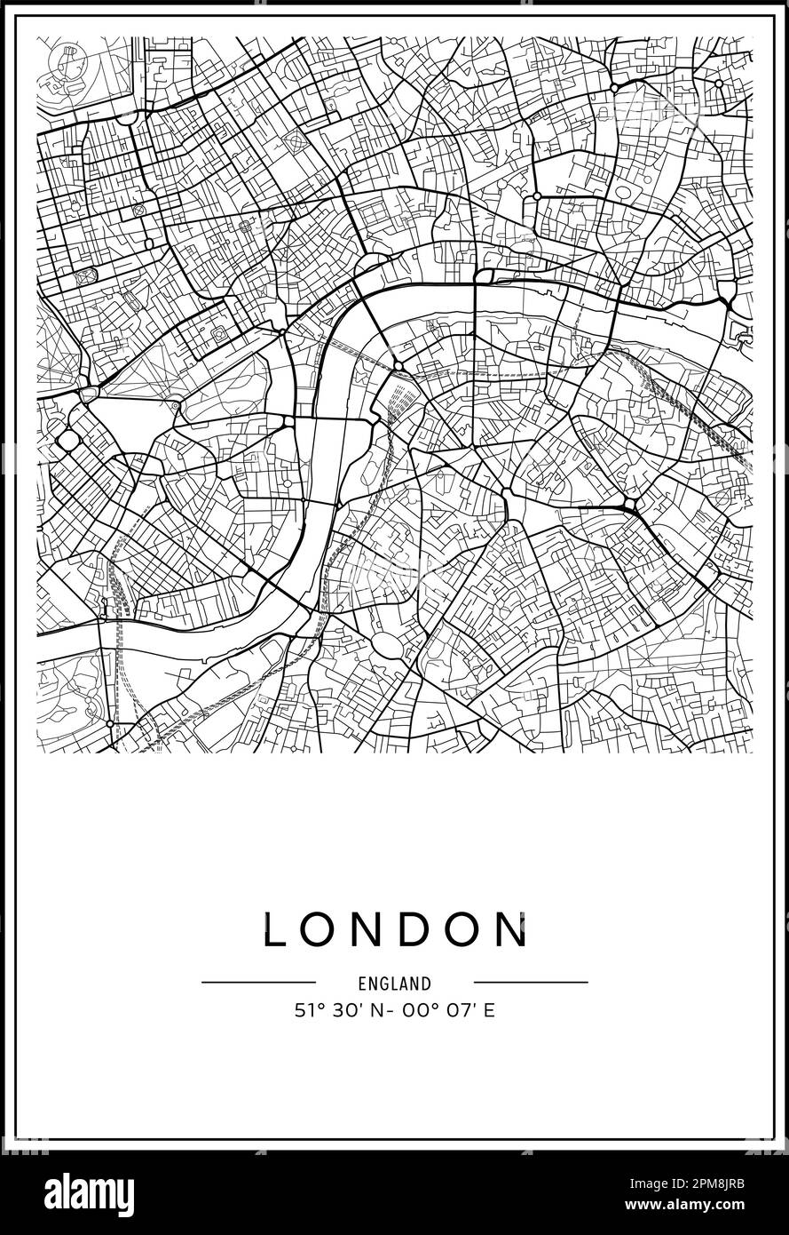 London Map Black And White Stock Photos U0026 Images Alamy