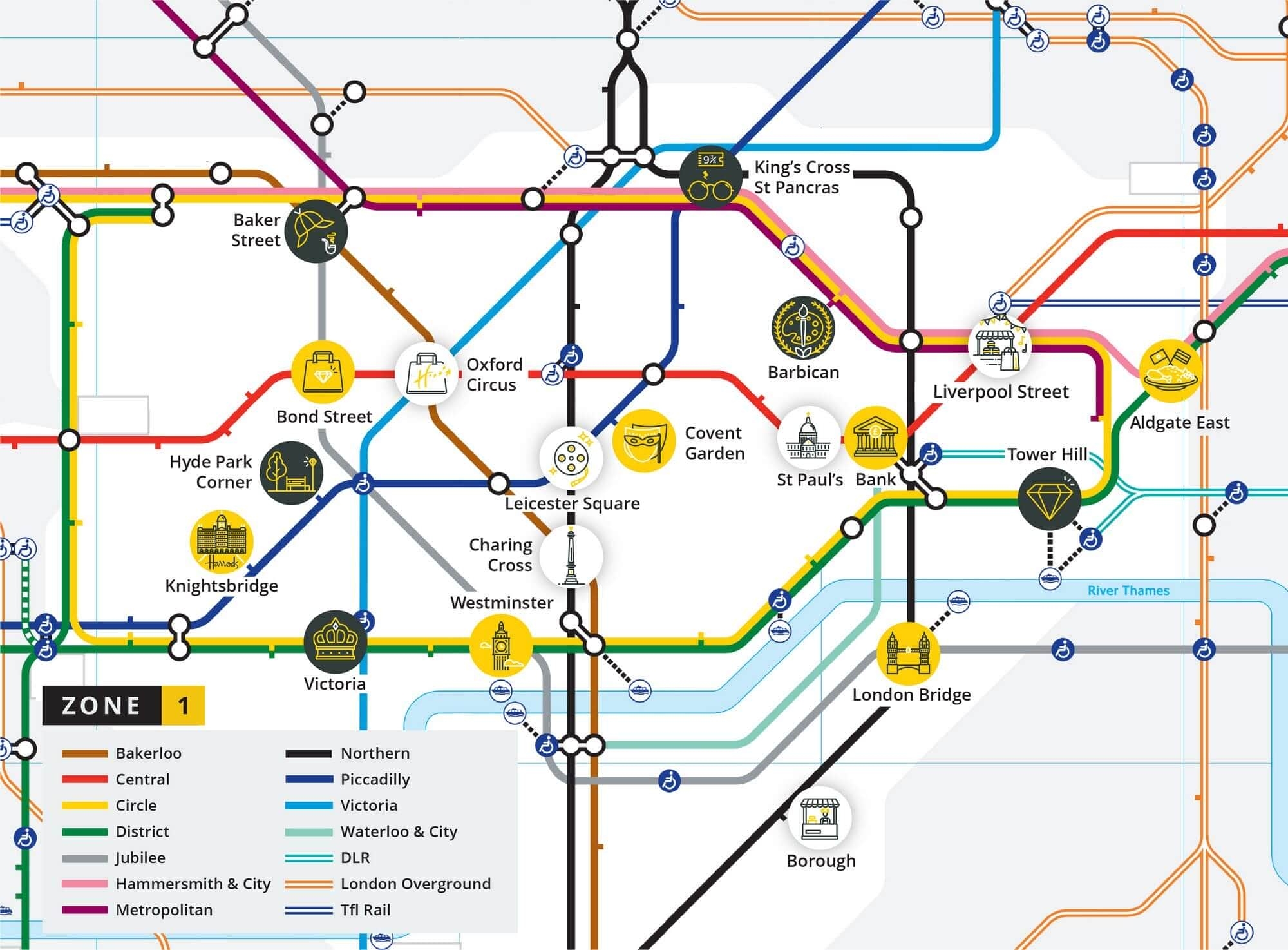 London Tube Map And Top London Attractions All The Knowledge You 