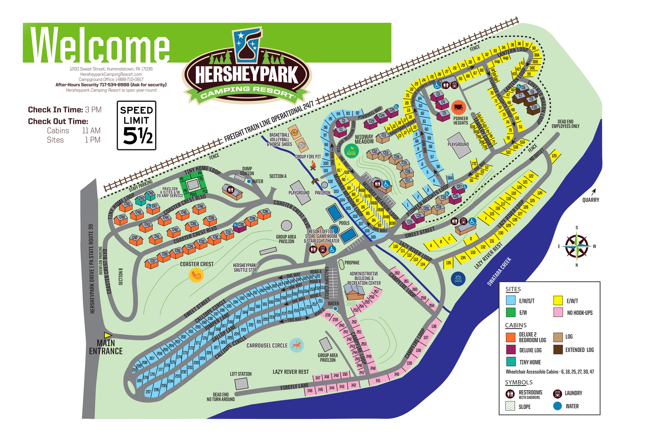 Hershey Park Map Printable