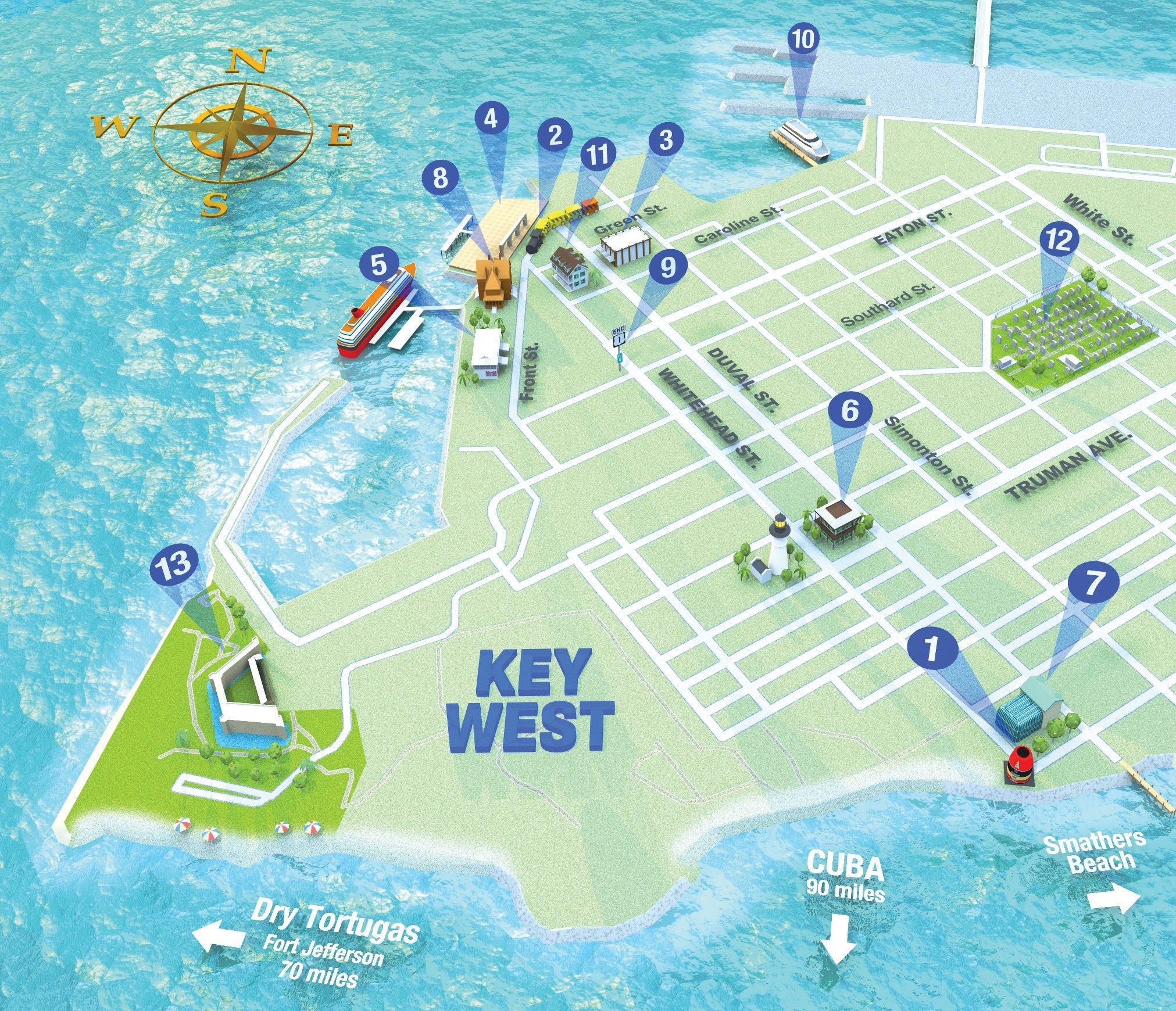 Printable Key West Map