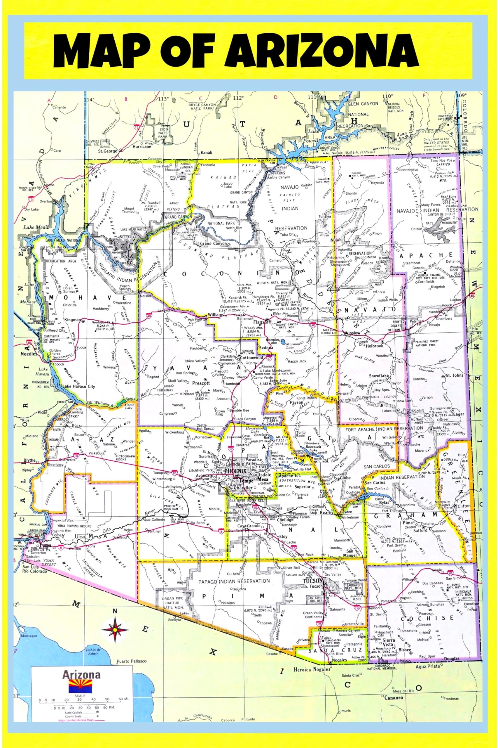 Arizona Maps Printable