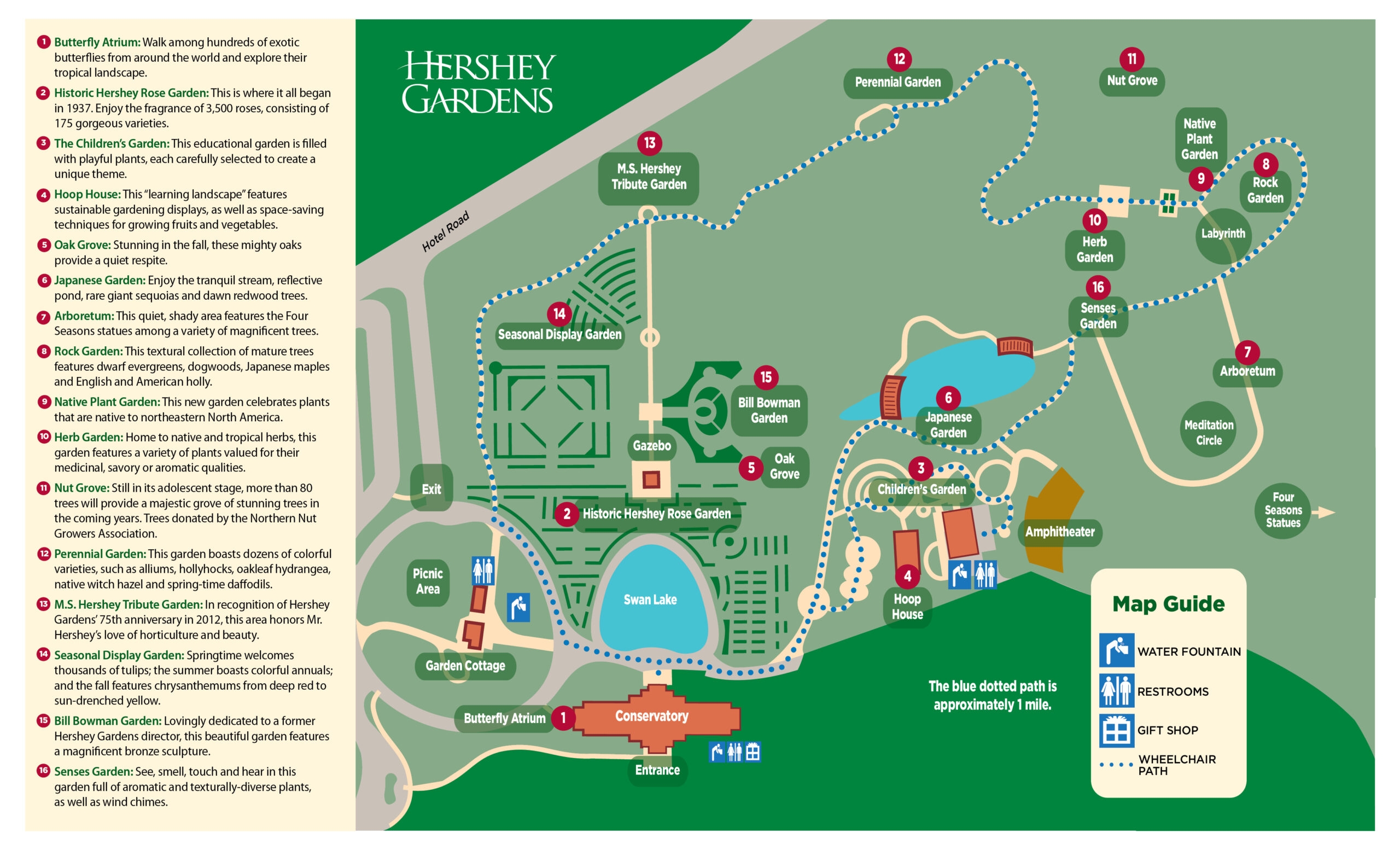 Hershey Park Printable Map