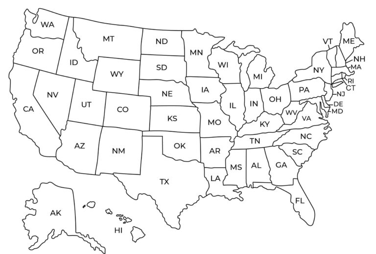 Map Of USA Printable USA Map Printable Printable Usa Map Usa Map Wall Art Usa Map With States Black And White Usa Map Cute Etsy