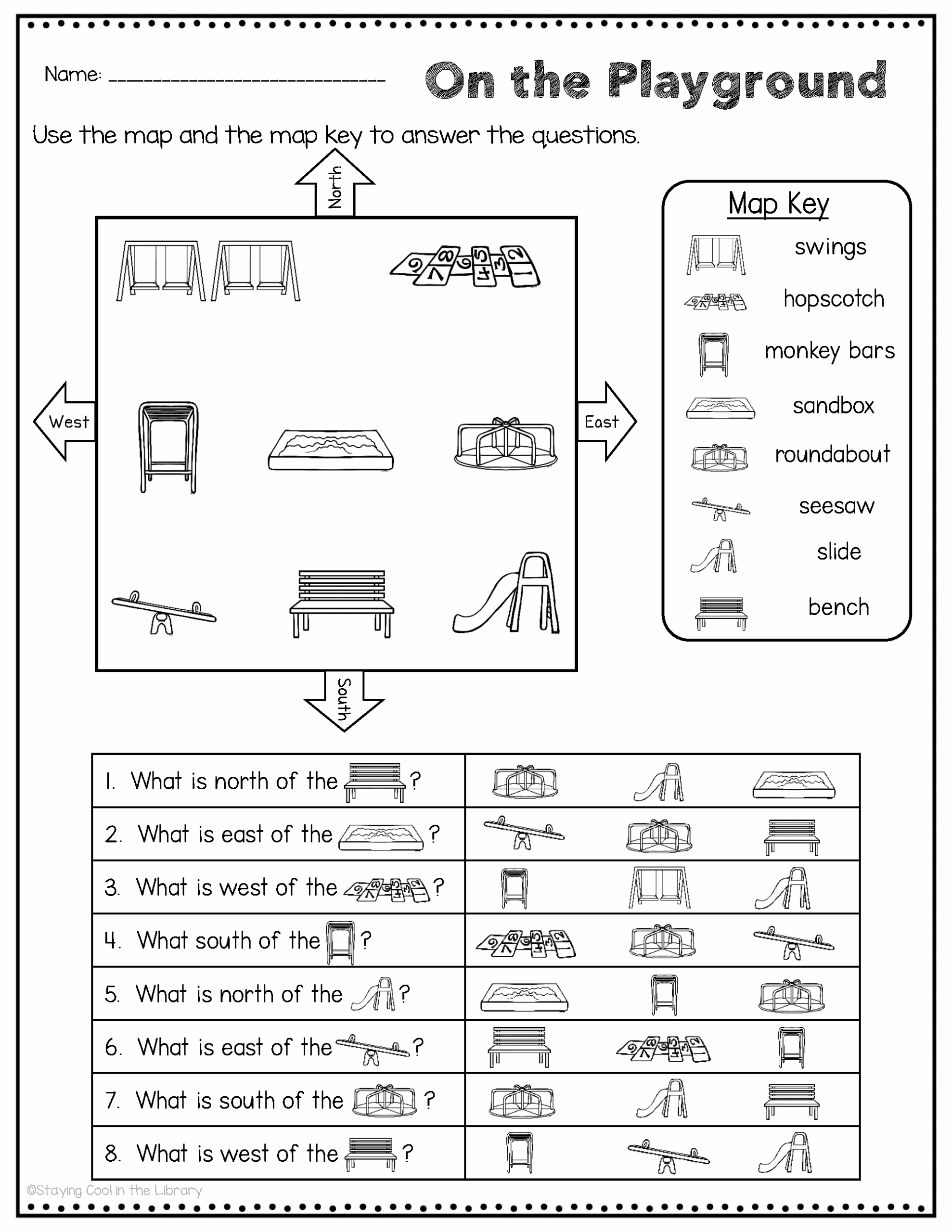 Free Printable Map Skills Worksheets