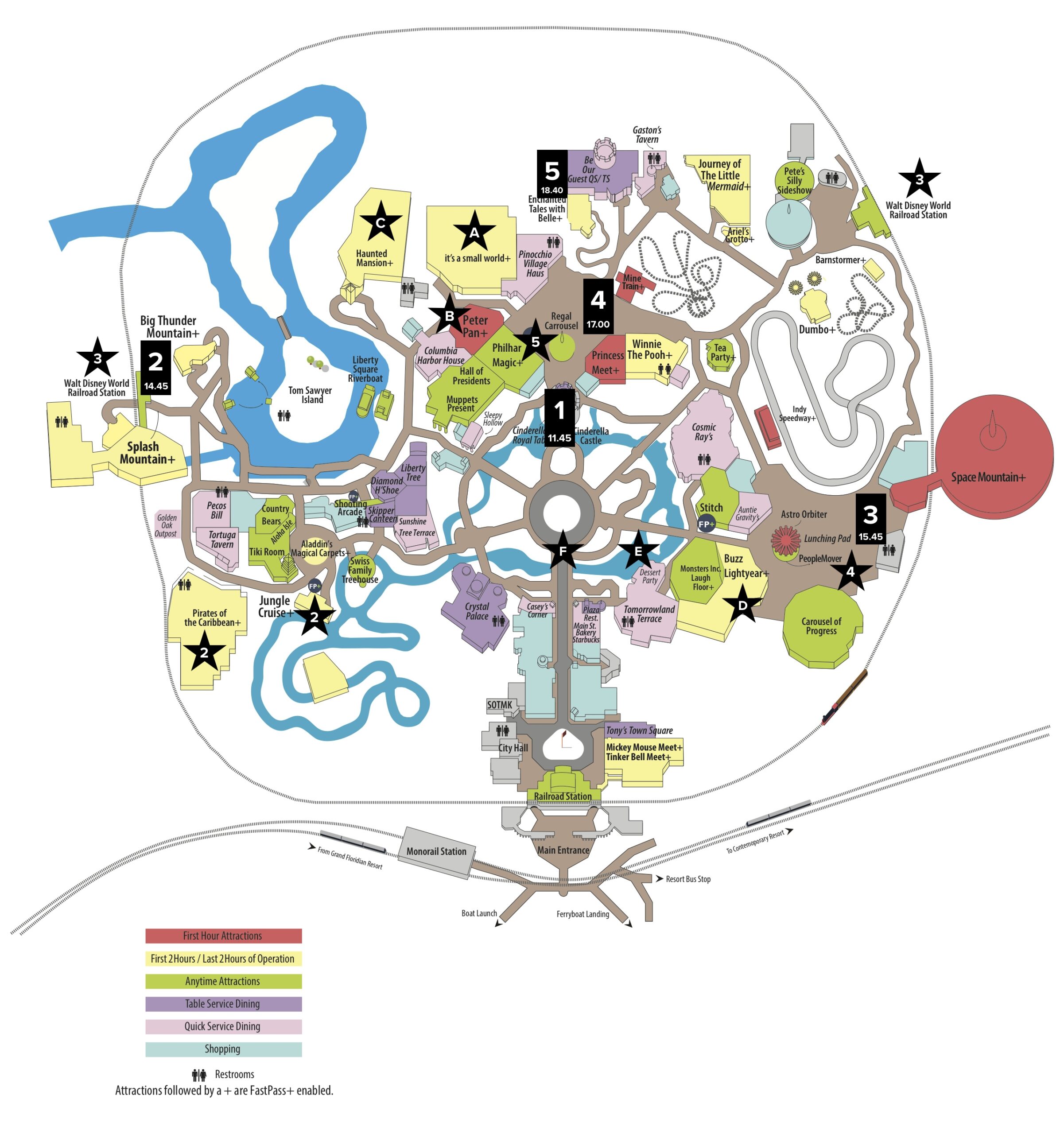 Mapping Out The Plan Walt Disney World TouringPlans 