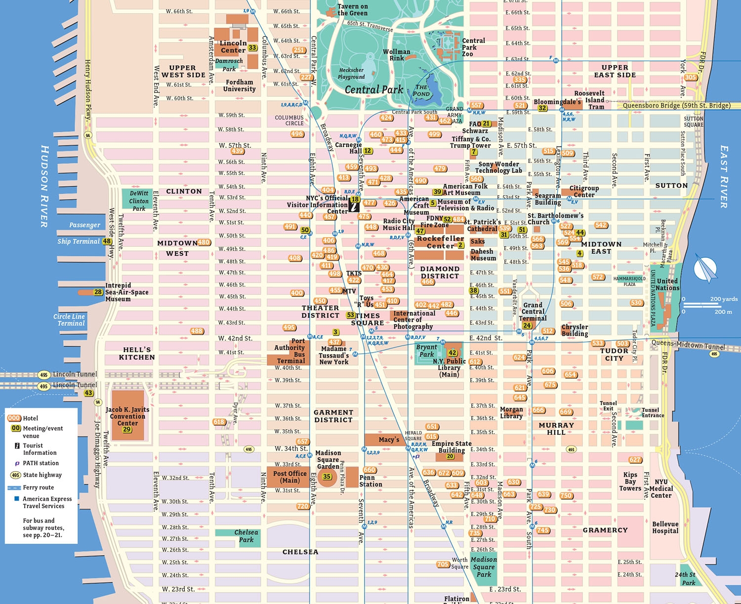Printable New York Tourist Map Pdf