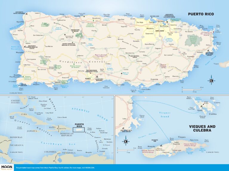 Maps Of Puerto Rico Moon Travel Guides