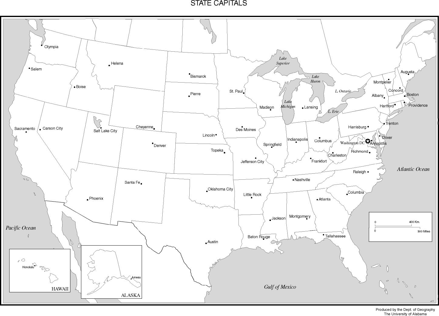 Printable Usa Map With Cities