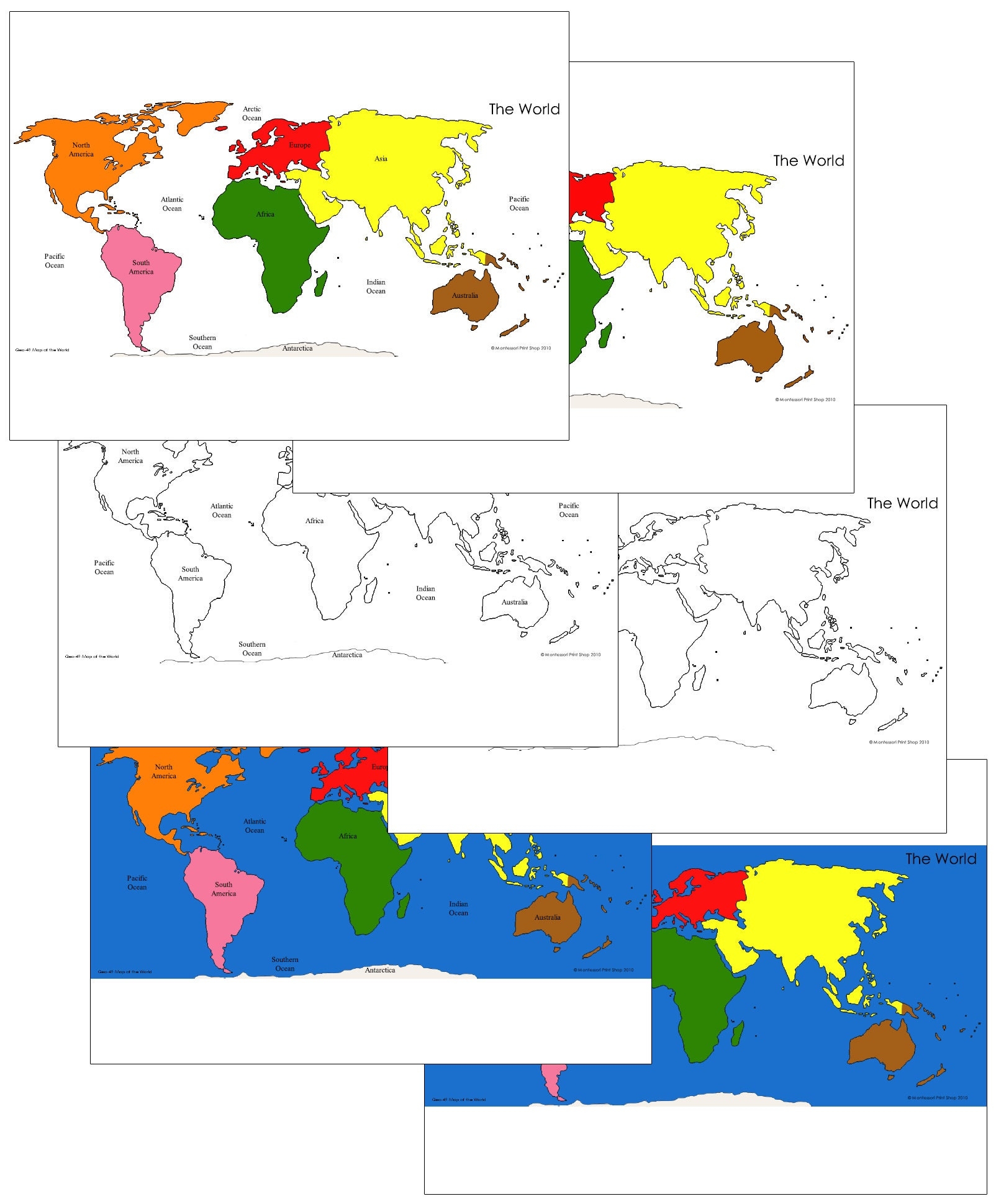 Maps Of The World U0026 Masters Montessori Geography Printable 