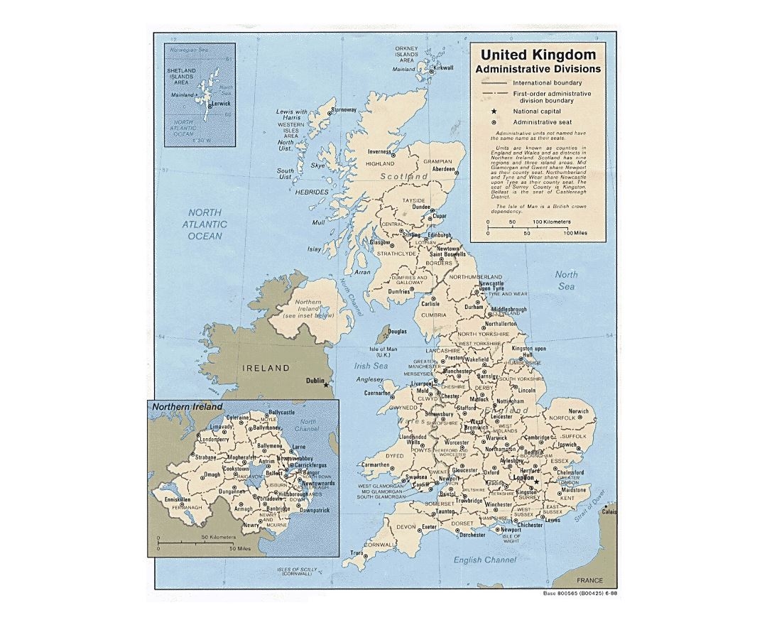 Map United Kingdom Printable