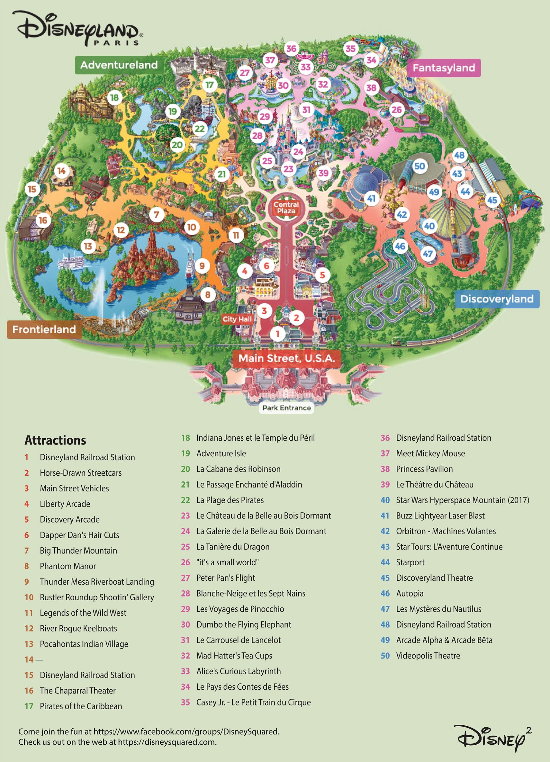 Maps U0026 Guides Disney Squared