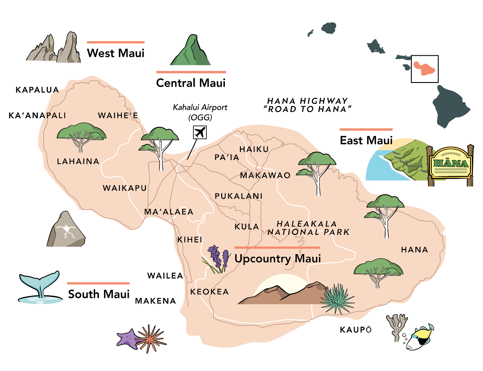 Printable Map Maui