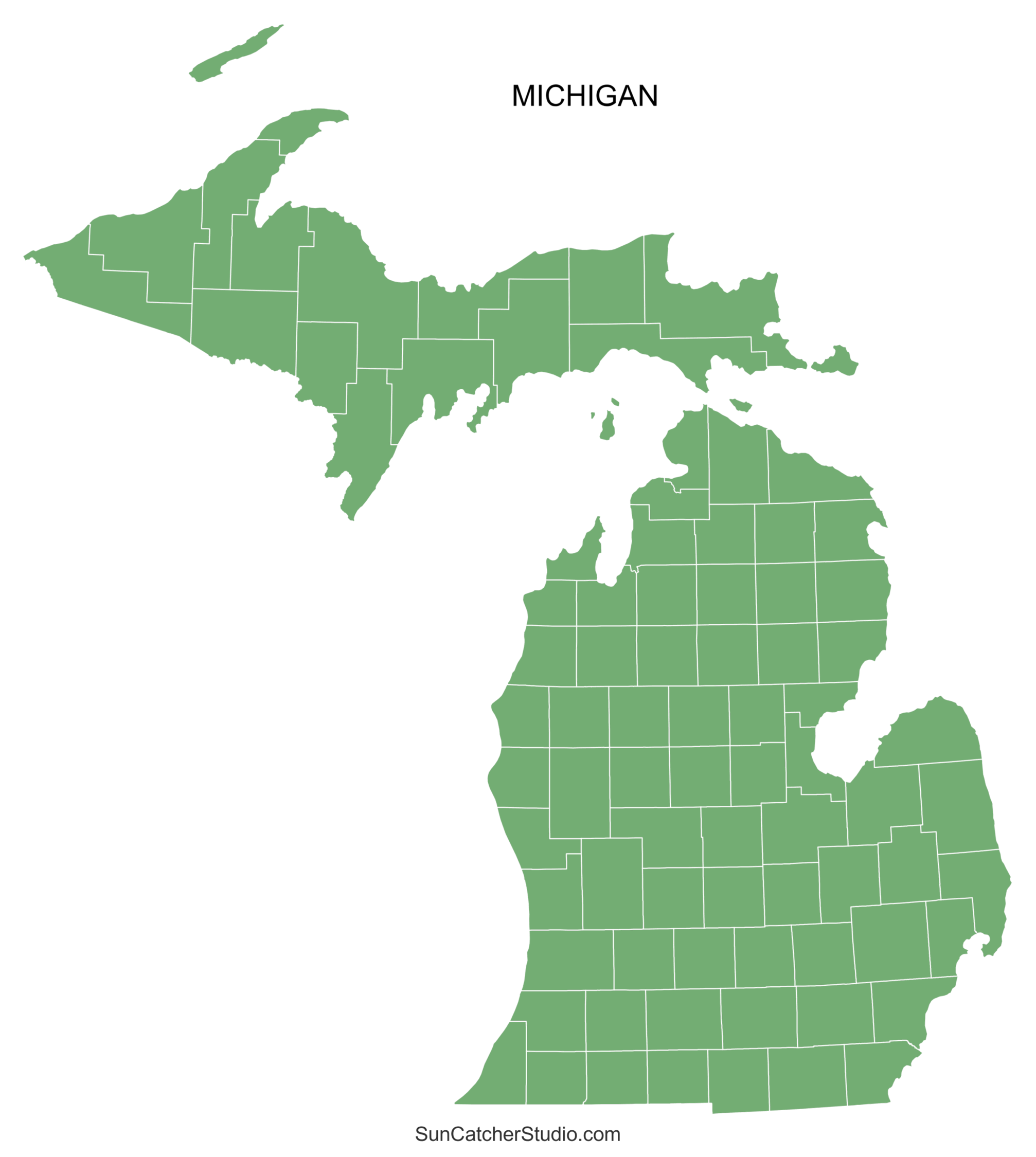 Michigan County Map Printable State Map With County Lines Free Printables Monograms Design Tools Patterns U0026 DIY Projects