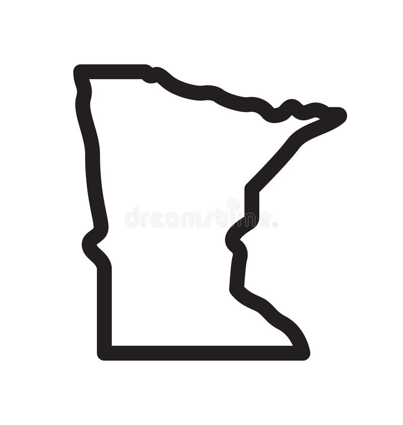 Minnesota Map Outline Stock Illustrations 1 801 Minnesota Map Outline Stock Illustrations Vectors U0026 Clipart Dreamstime