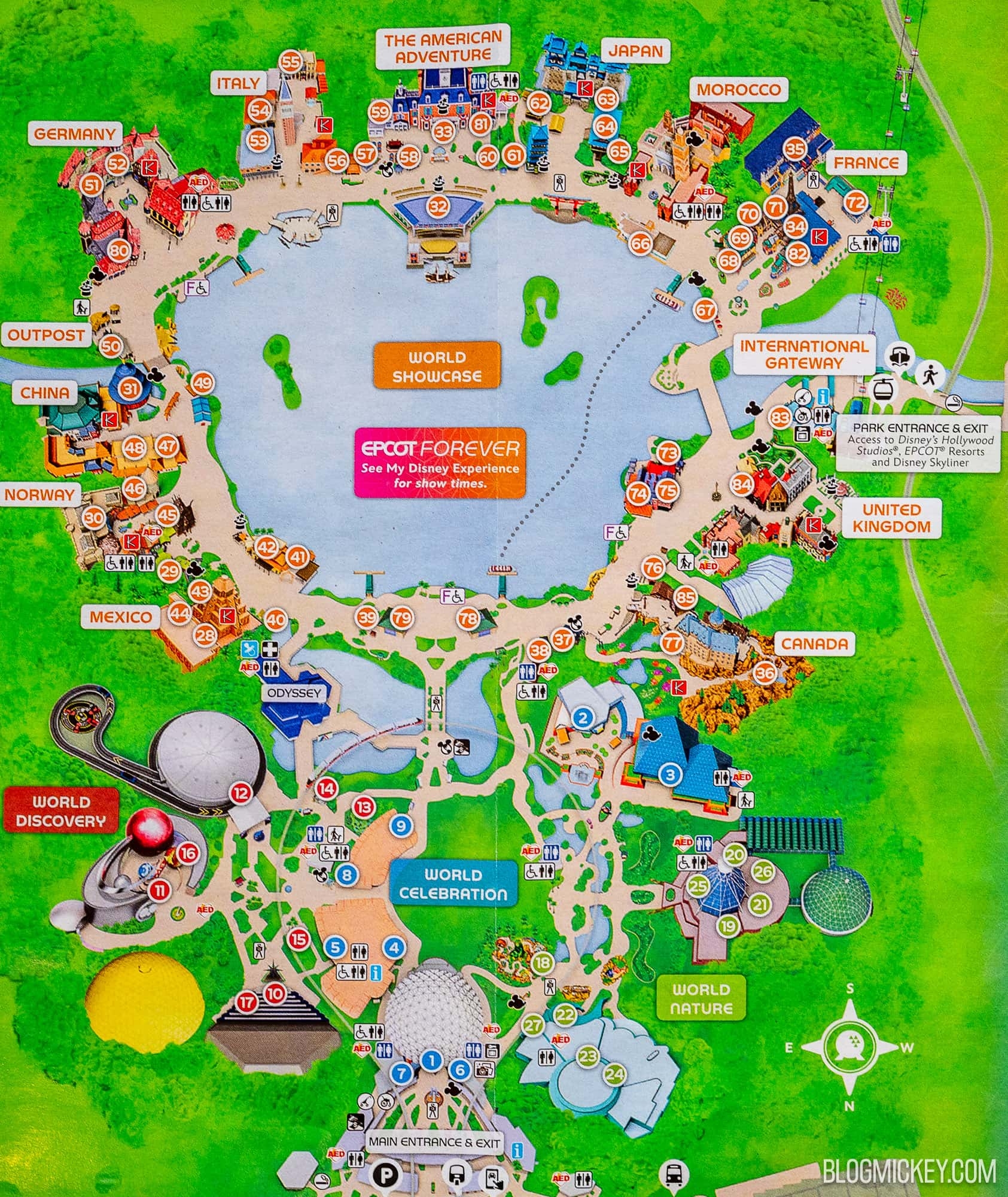 New EPCOT Park Map Debuts Featuring Journey Of Water Inspired By 