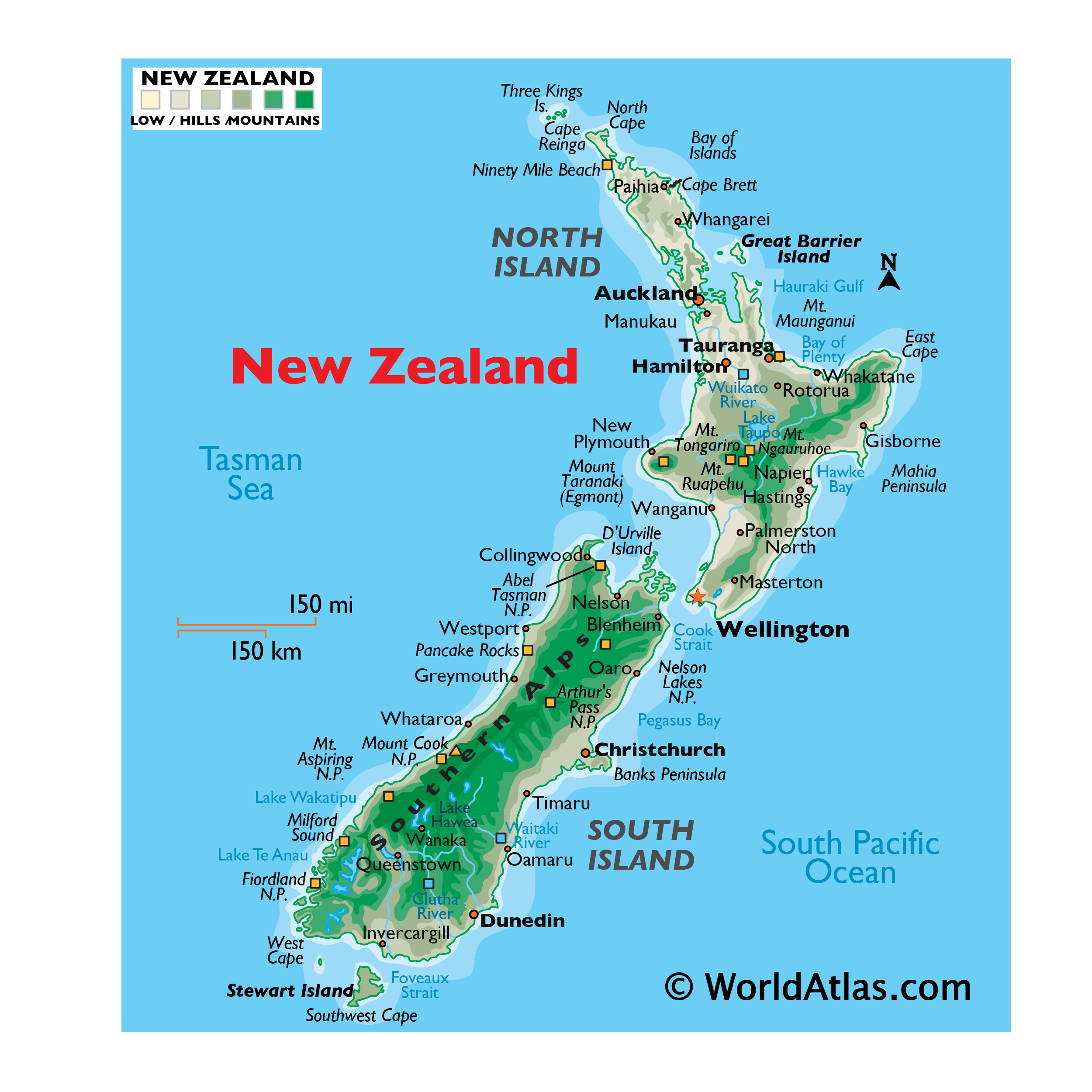 New Zealand Maps U0026 Facts World Atlas