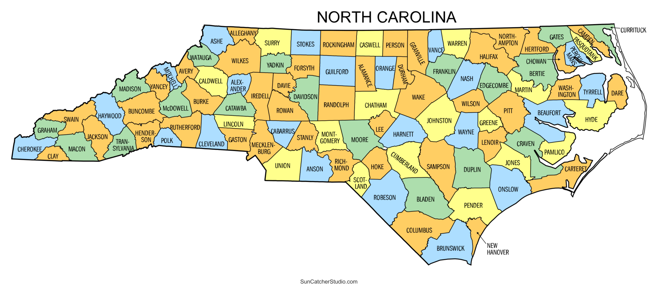 North Carolina County Map Printable State Map With County Lines Free Printables Monograms Design Tools Patterns U0026 DIY Projects