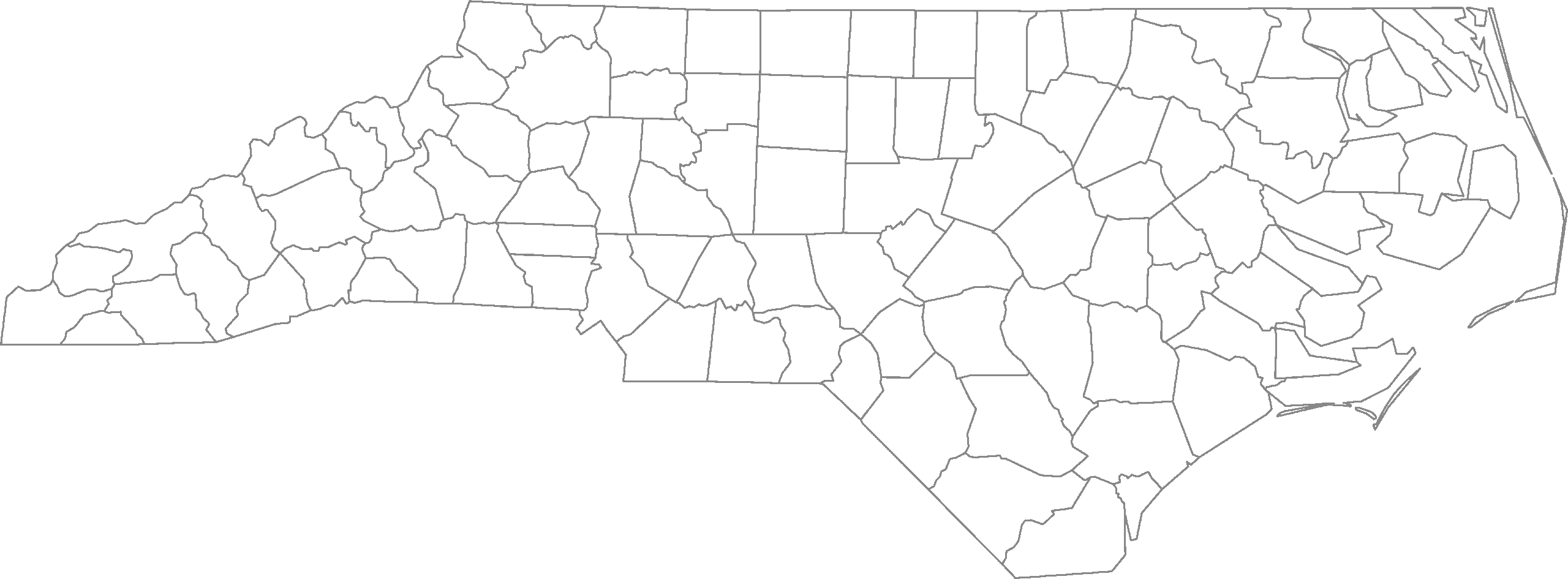 Printable North Carolina County Map