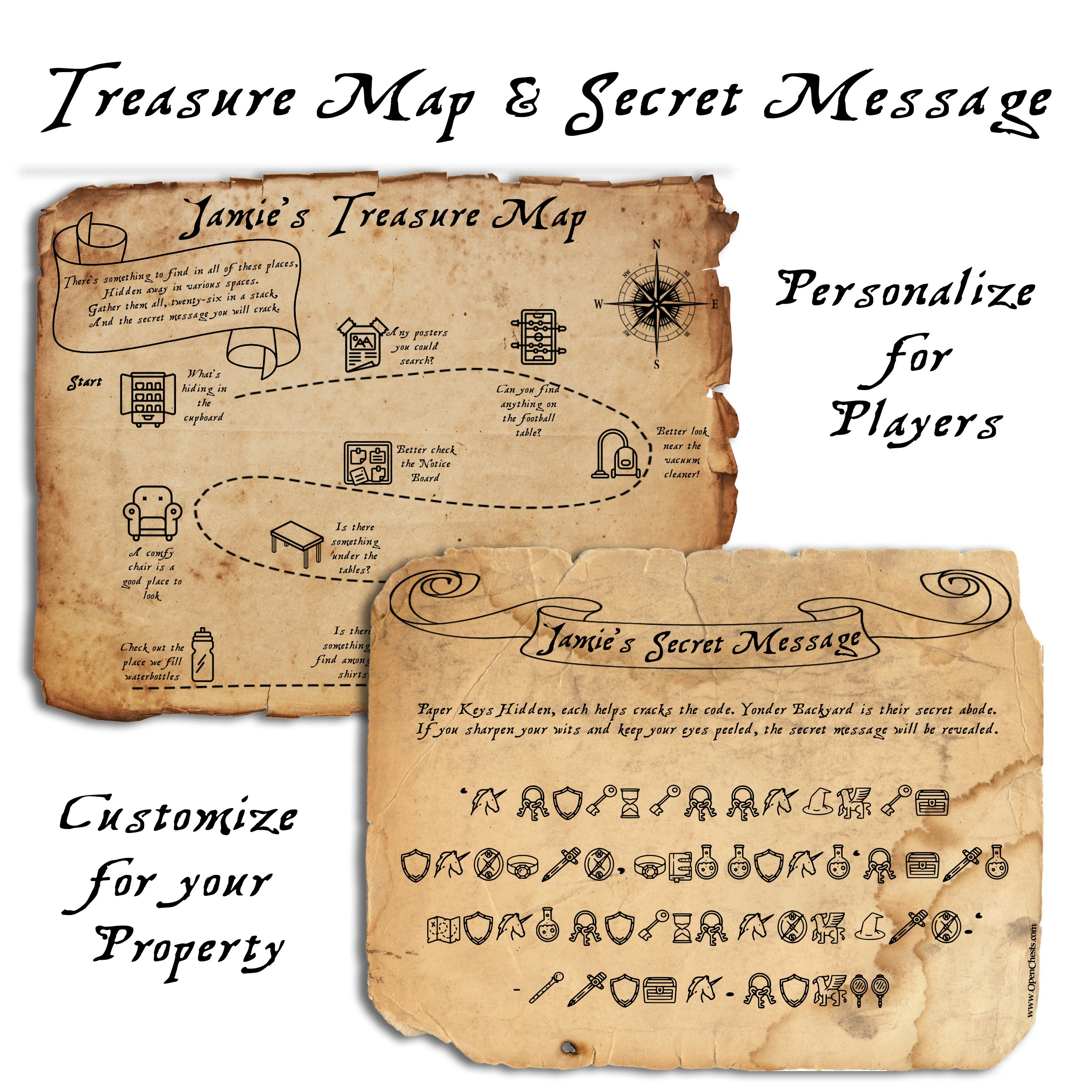 Treasure Map Template Printable