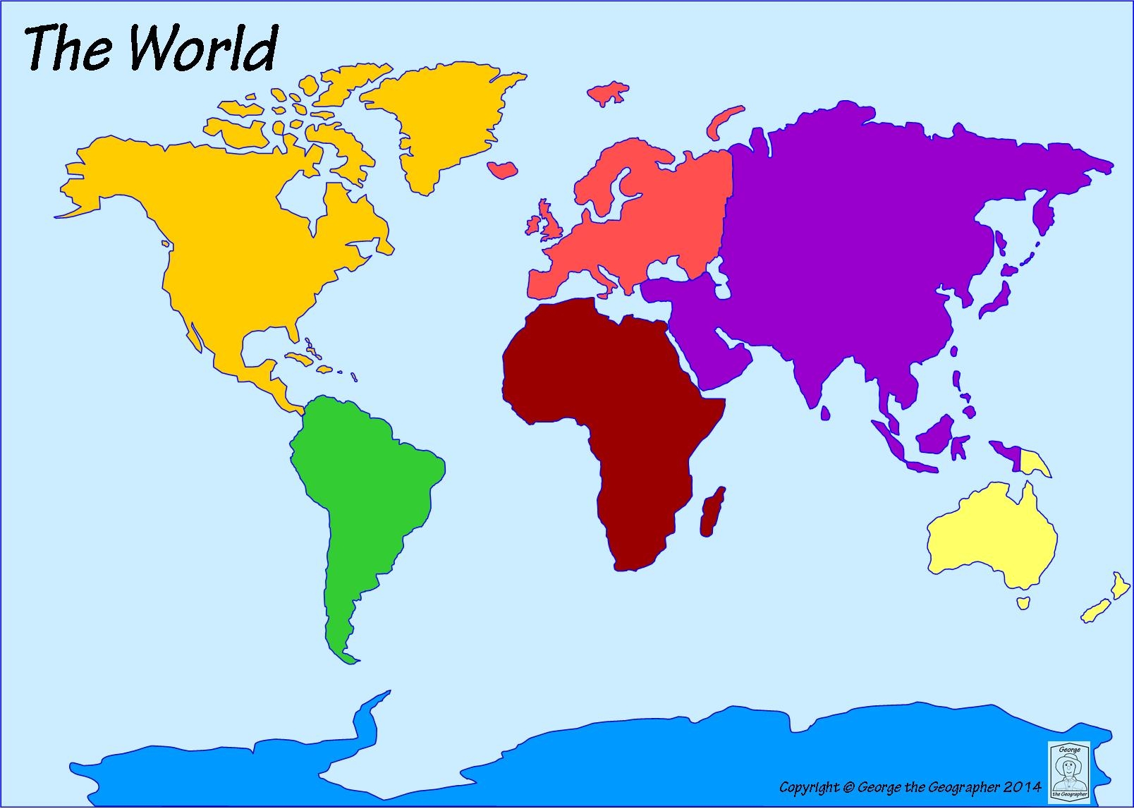 Free Printable Map Of World Blank