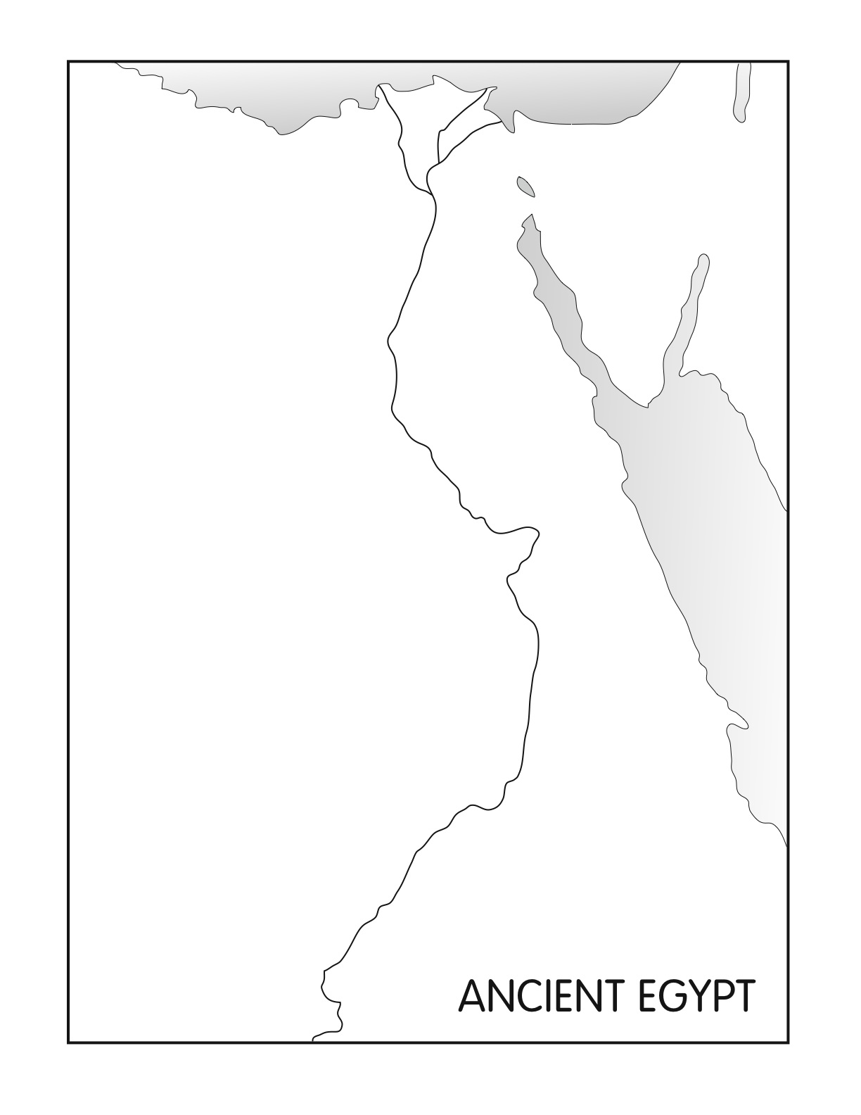 Free Printable Blank Map Of Israel
