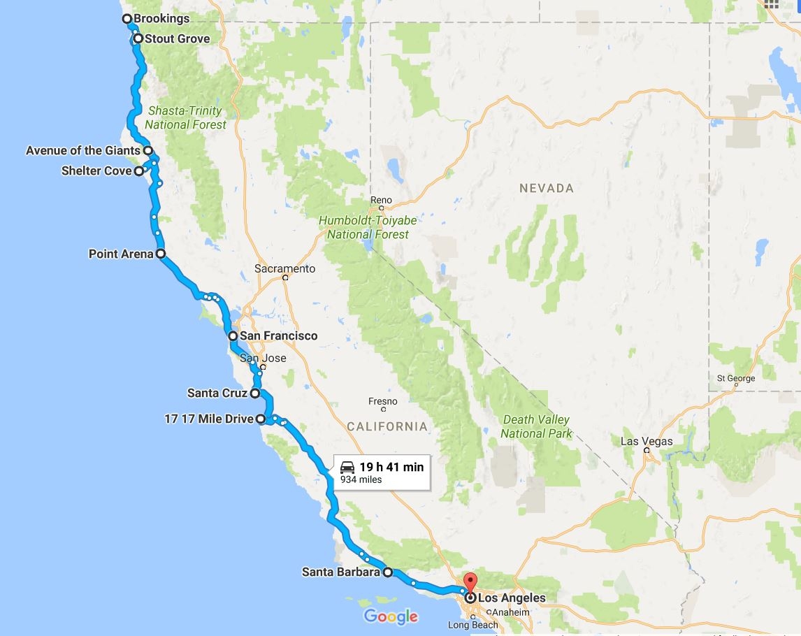 Pacific Coast Highway Points Of Interest California Adventures Kotli