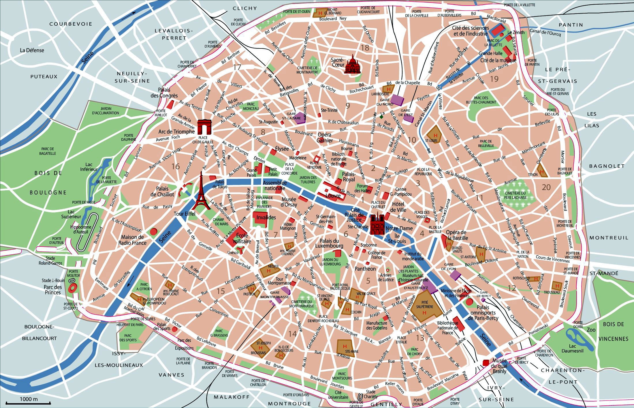 Printable Metro Map Of Paris